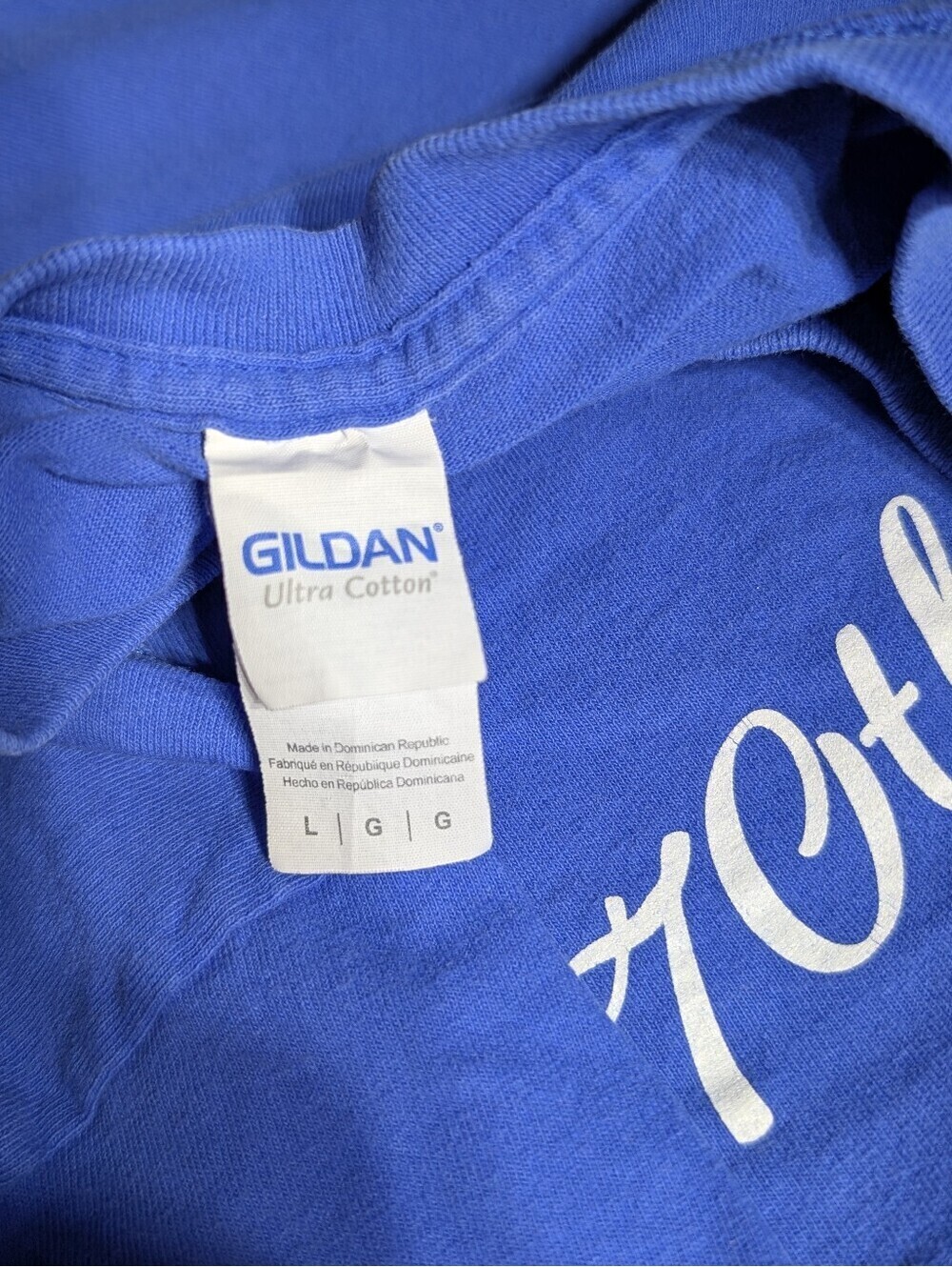 Gildan Ultra Cotton 70th Crow Family Reunion Blue T-Shirt L - Picture 4 of 4